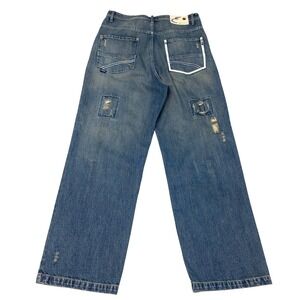 Vintage 90s Enyce‎ Baggy Jeans Mens Size 36 Y2K Hip Hop Skater Embroidered